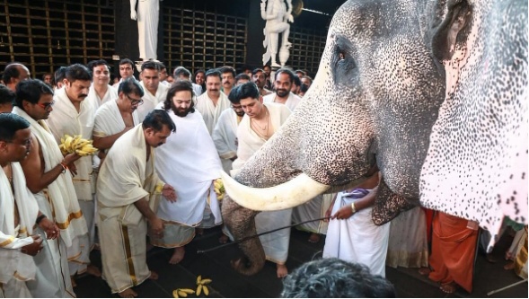 ജന്മദിനത്തില്‍ കേരളത്തിലെ ഒന്‍പത് ക്ഷേത്രങ്ങള്‍ക്കായി 22.55 കോടി രൂപ; അകമഴിഞ്ഞ സംഭാവന നല്‍കി അനന്ത് അംബാനി