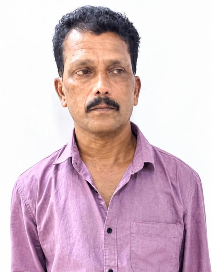ചാരായം വാറ്റാൻ സൂക്ഷിച്ച 40 ലിറ്റർ വാഷുമായി 58-കാരൻ അറസ്റ്റിൽ